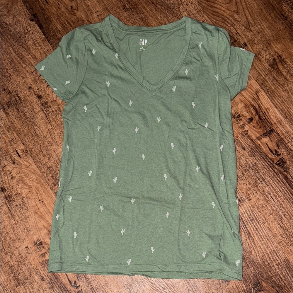 GAP Green Fitted Short Sleeve Tee